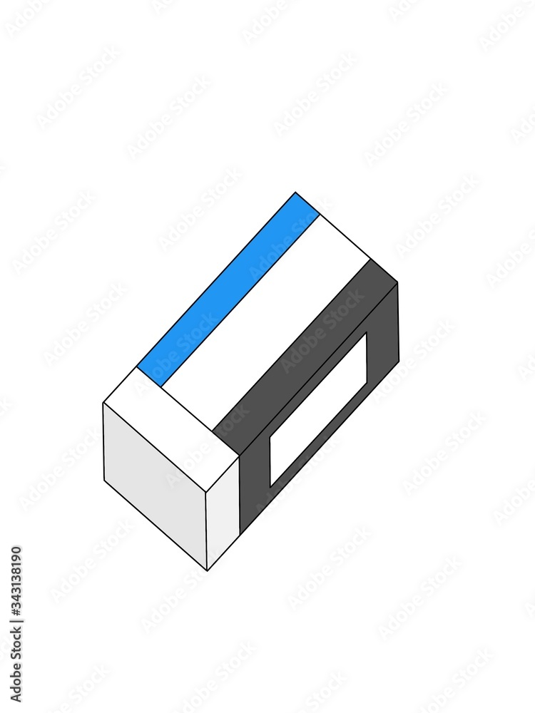 illustration of a eraser