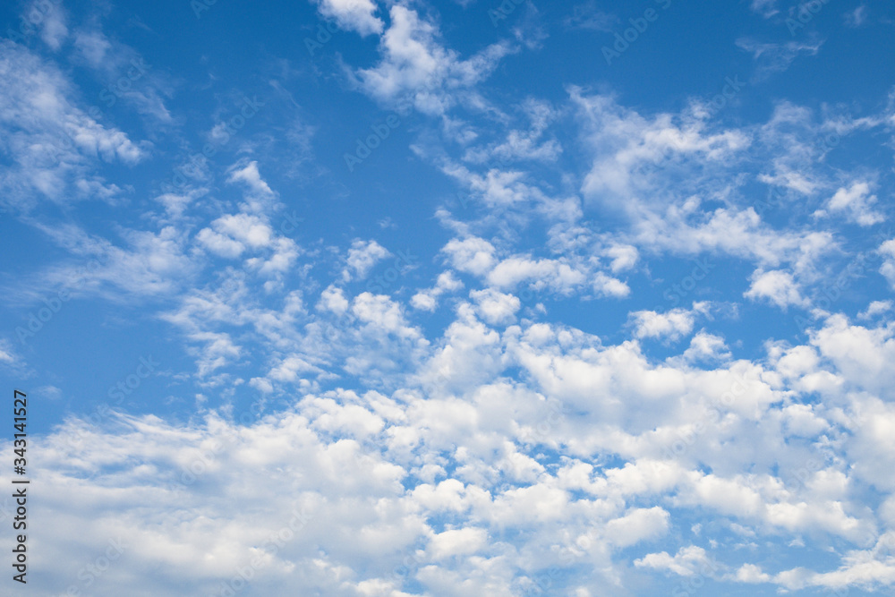 Blue sky with soft white cloudy atmosphere is clear and clean. Blue sky with soft white cloudy atmosphere is clear and clean.
