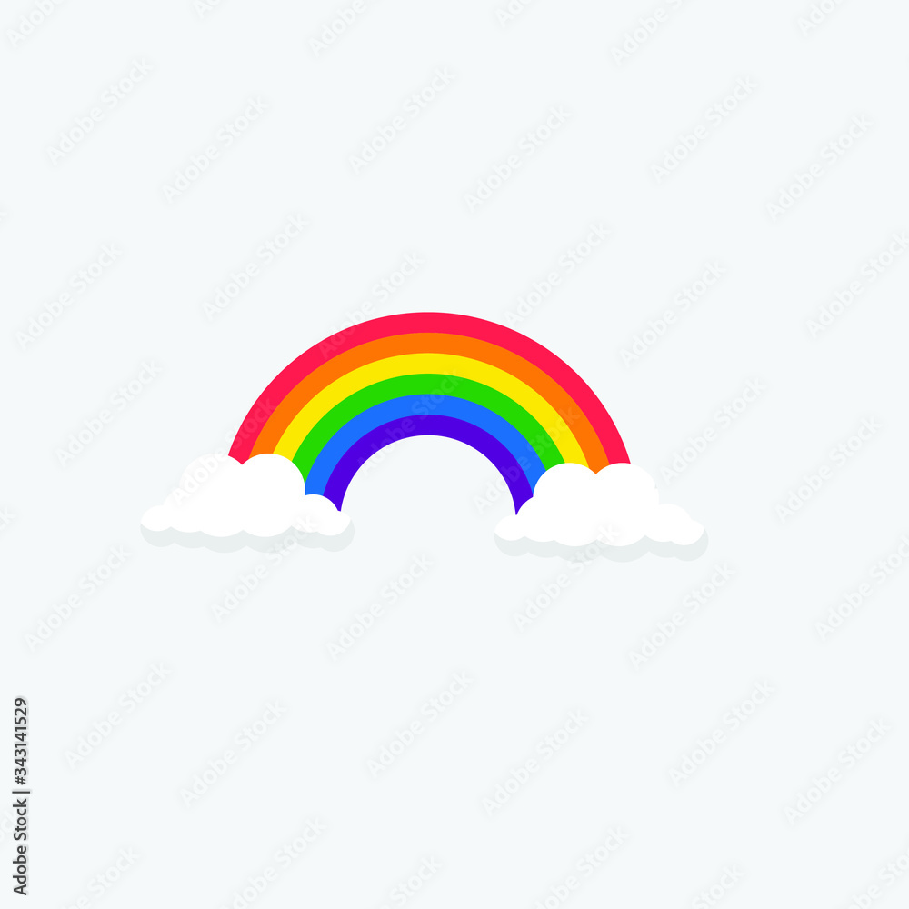 rainbow and clouds rainbow and clouds