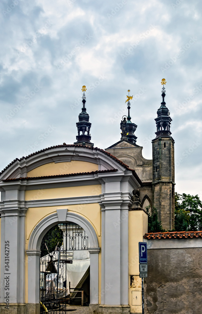 Fototapeta premium Sedlec ossuary Kostnice Church a place Kutna Hora, Czech Republic.