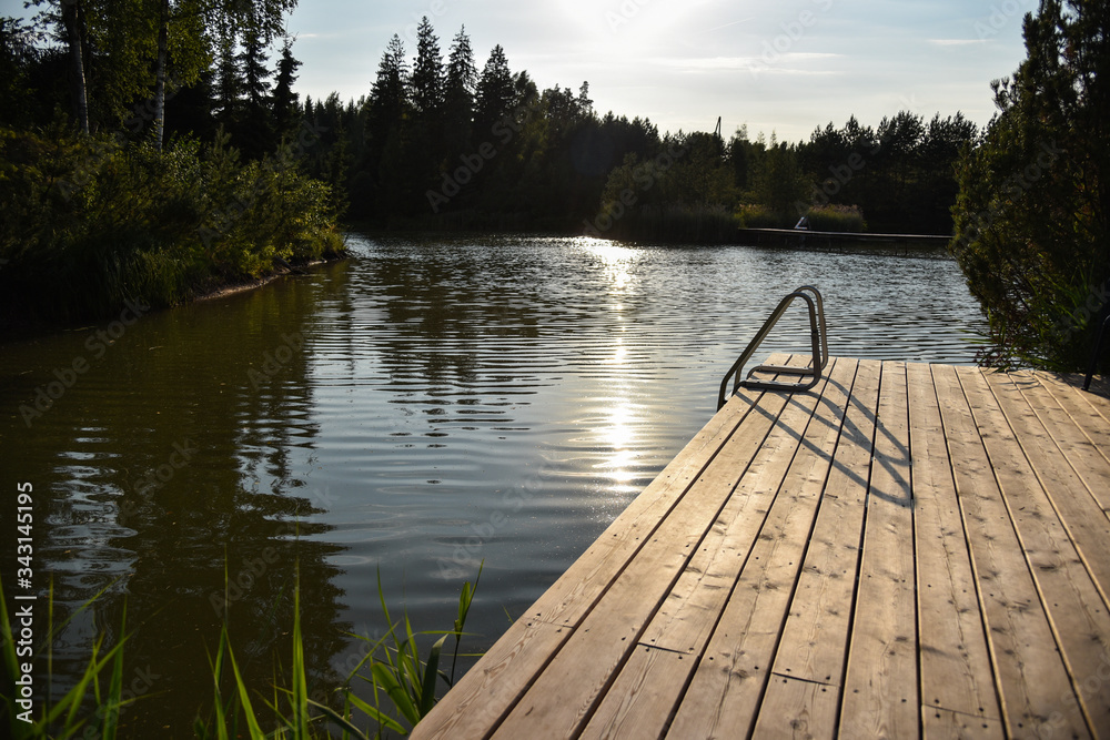 Naklejka premium Lago