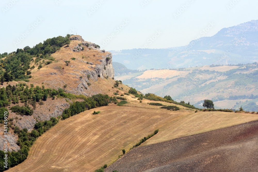 Landscape near San Leo, Italy
