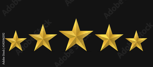 Five golden stars