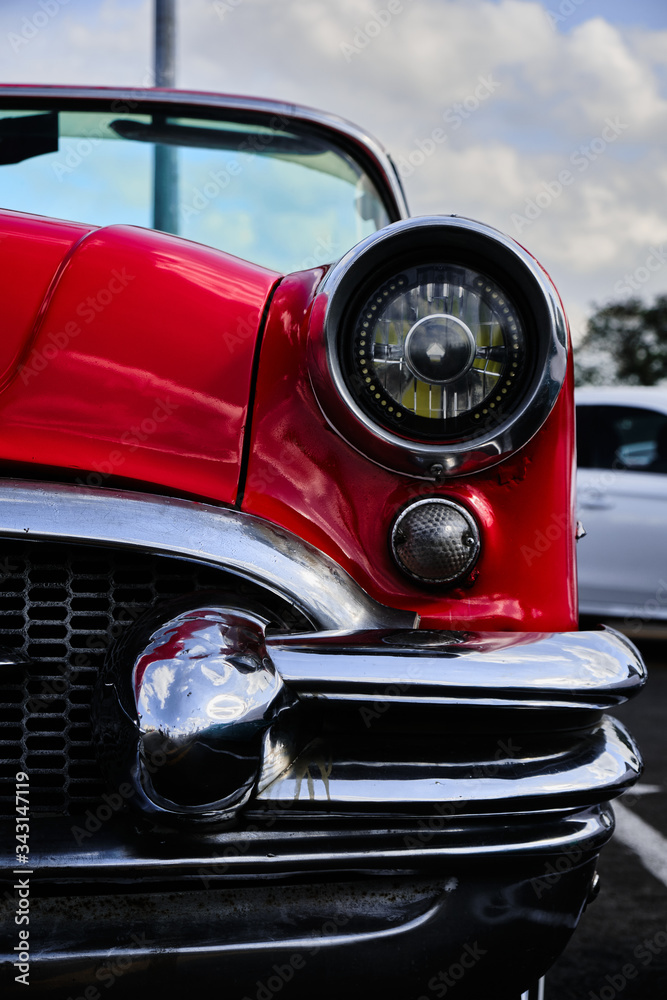 vintage car headlight