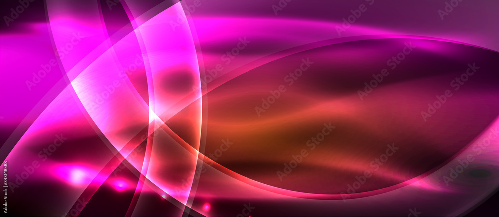 Abstract background. Shiny design neon waves with light effects, techno trendy design. Vector Illustration For Wallpaper, Banner, Background, Card, Book Illustration, landing page Abstract background. Shiny design neon waves with light effects, techno trendy design. Vector Illustration For Wallpaper, Banner, Background, Card, Book Illustration, landing page