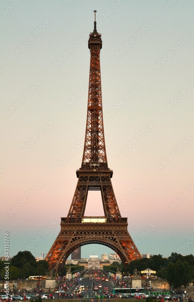 The Beautiful Eiffel Tower in Paris, France