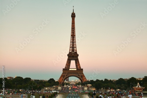 The Beautiful Eiffel Tower in Paris, France © jaturunp