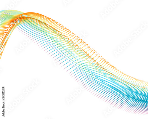 Abstract background blend wave line design for Wallpaper, Banner, Background, Card, Book Illustration, landing page