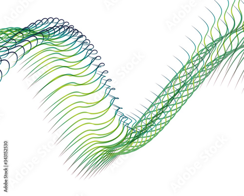 Abstract background blend wave line design for Wallpaper, Banner, Background, Card, Book Illustration, landing page