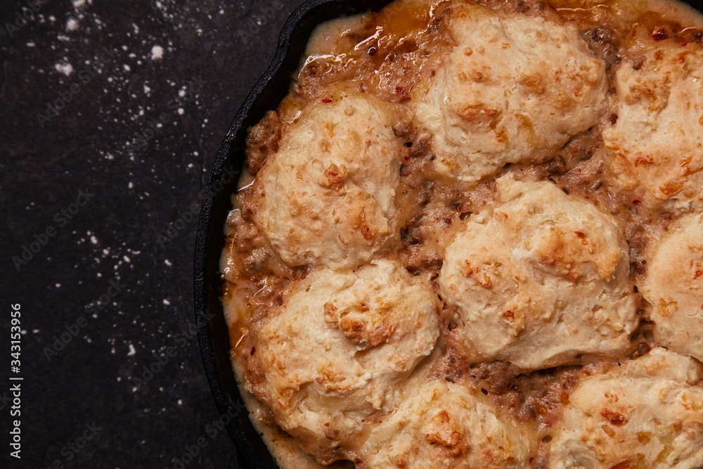 Spicy contry style biscuits and gravy Spicy contry style biscuits and gravy