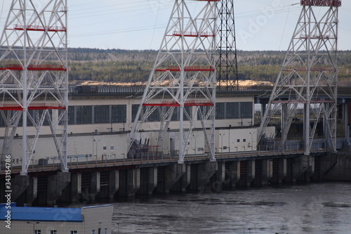 Hydroelectric pumped storage power plant on Volga river