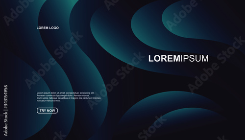 Creative geometric background. Trendy gradient shapes composition. Eps10 vector.