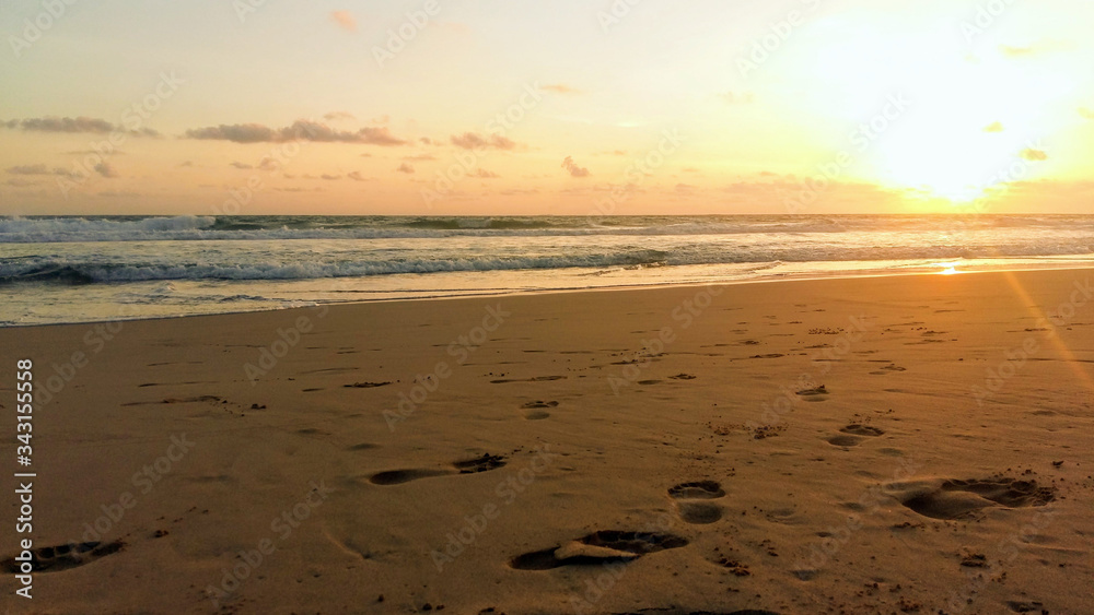 custom made wallpaper toronto digitalsunset on the beach of Sri Lanka