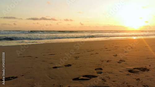 sunset on the beach of Sri Lanka