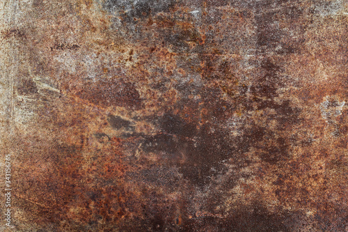 Abstract of a grunge rusted metal background with rust and oxidized texture. 