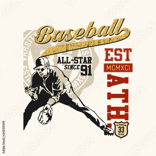 Photography Print baseball for t shirt