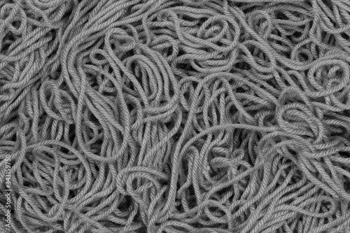 Close up wool yarn texture