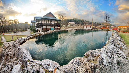 Travertine small lake - Crater, Vysne Ruzbachy, Slovakia