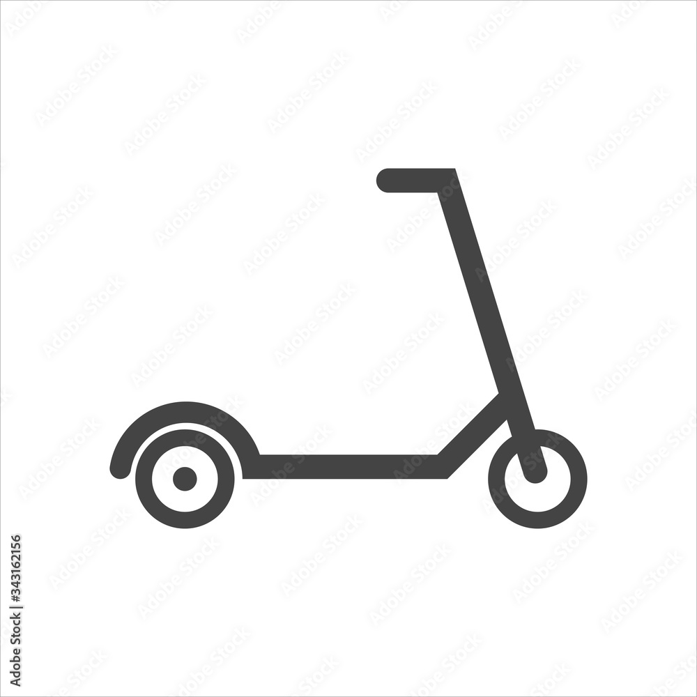Scooter vector icon on white isolated background. Layers grouped for easy editing illustration. For your design. Scooter vector icon on white isolated background. Layers grouped for easy editing illustration. For your design.