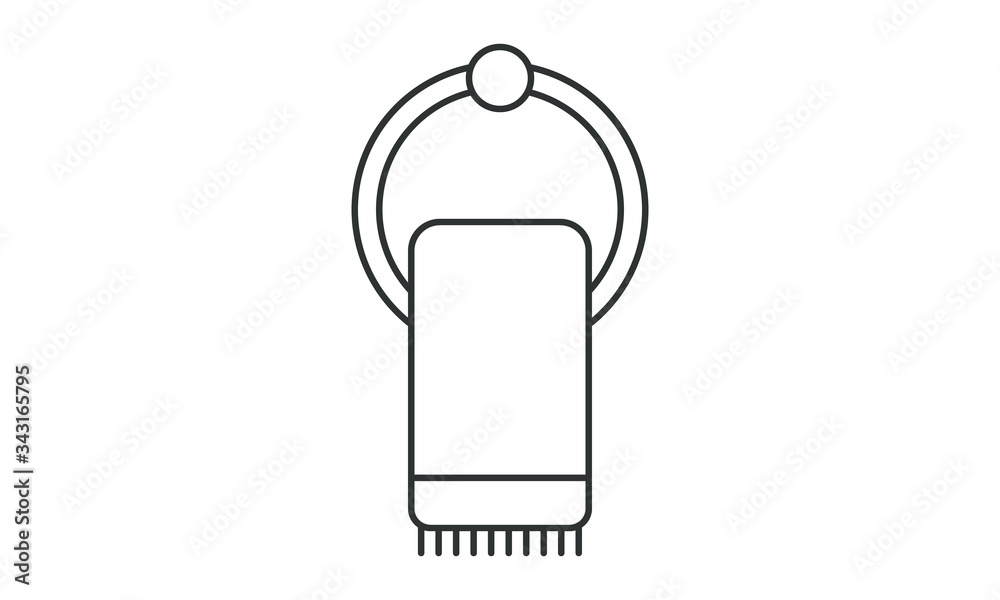 Towel free vector icon Towel free vector icon