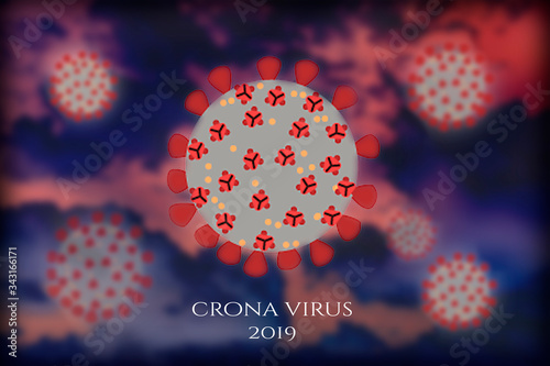 Canvas Print covid 19 coronavirus in stockholm