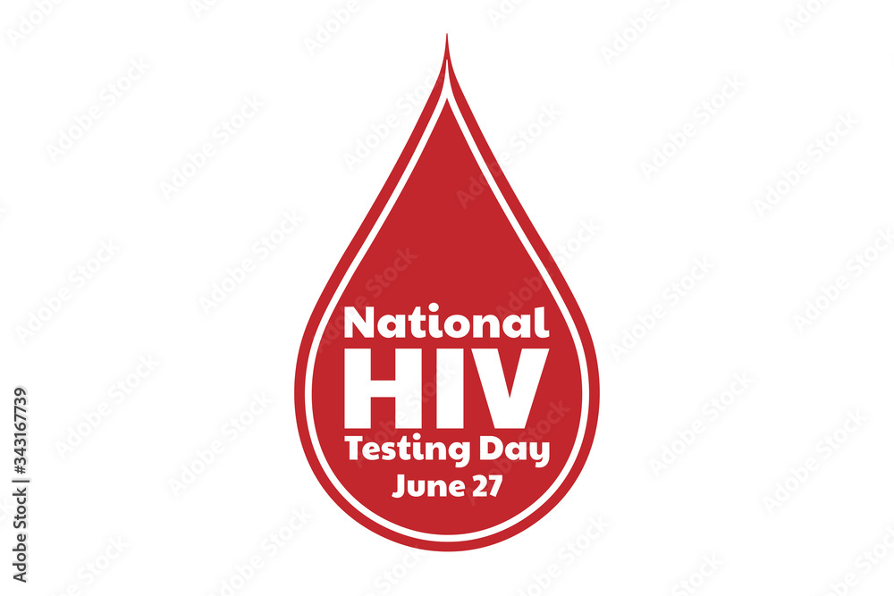 National HIV Testing Day concept. Template for background, banner, card, poster with text inscription. Vector EPS10 illustration. National HIV Testing Day concept. Template for background, banner, card, poster with text inscription. Vector EPS10 illustration.