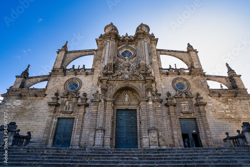 Dome of the Jerez de la Frontera Cathedral San Salvador, Cadiz, Andalusia, Spain