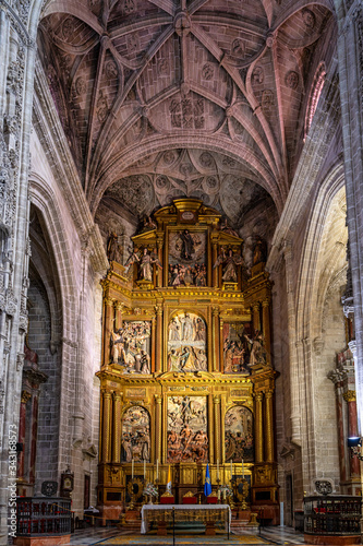 Interior of San Miguel church in Jerez de la Frontera in Andalusia  Spain