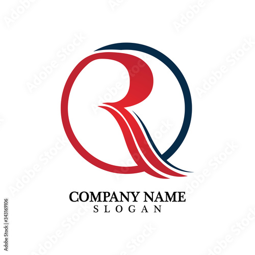 R Letter Logo Business Template Vector icon