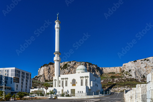 Gibraltar, United Kingdom. Ibrahim-al-Ibrahim Mosque, Europa Point, Gibraltar