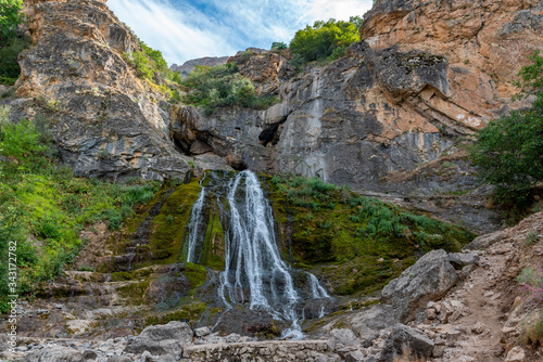 Yahyali, Kayseri - Turkey.  August 20, 2019 : Derebag Waterfalls, Yahyali - Kayseri.   photo