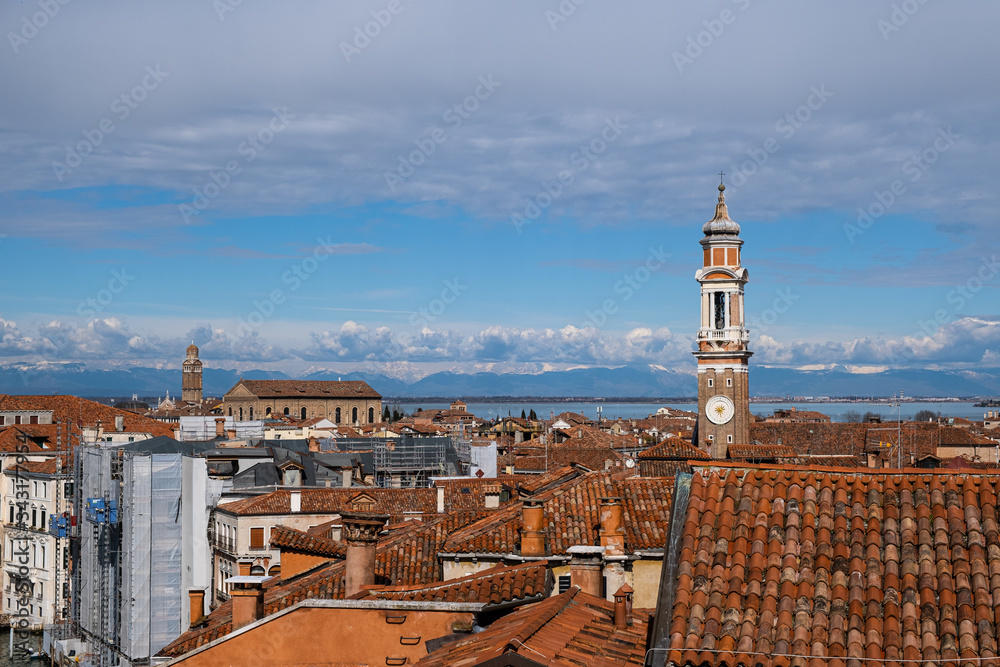 Panorama visto da sopra Venezia