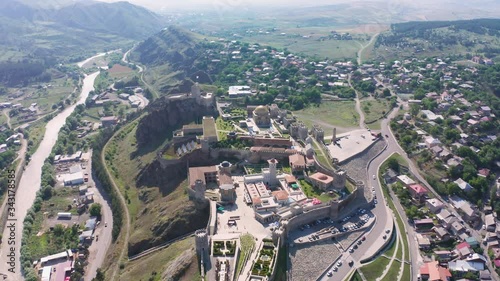 flight over of Rabati Castle is a medieval castle in Akhaltsikhe, south Georgia. It is built in the 13-th century. part one photo