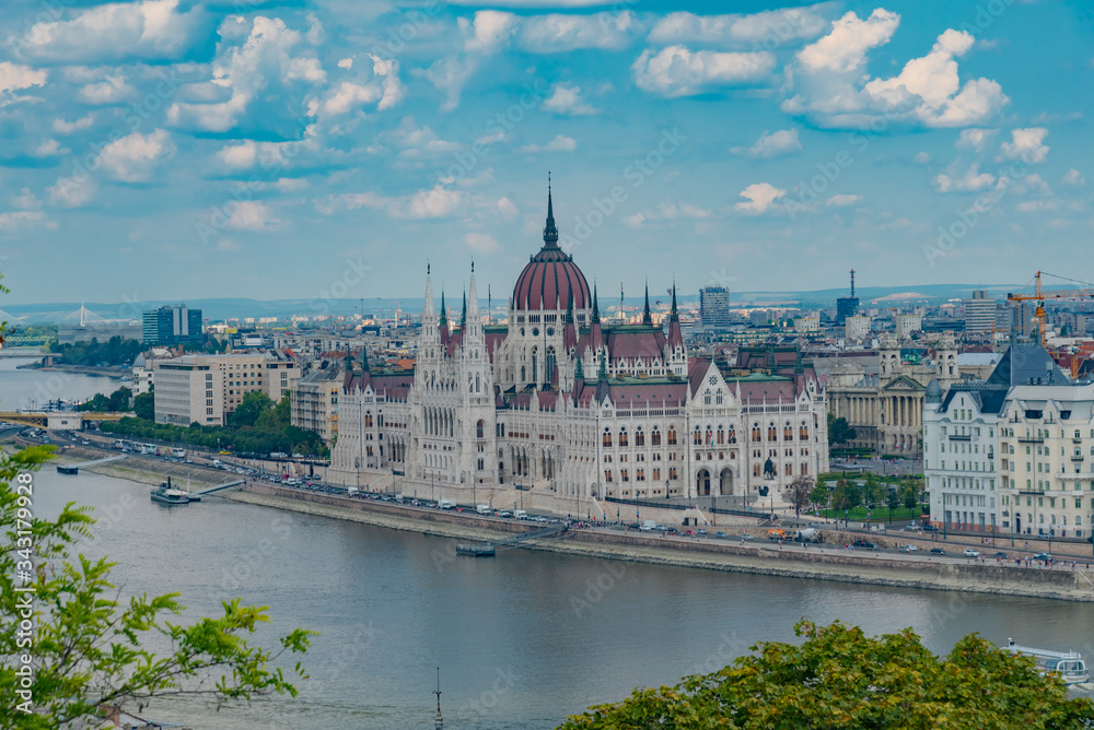 Naklejka premium city of Budapest in Hungary