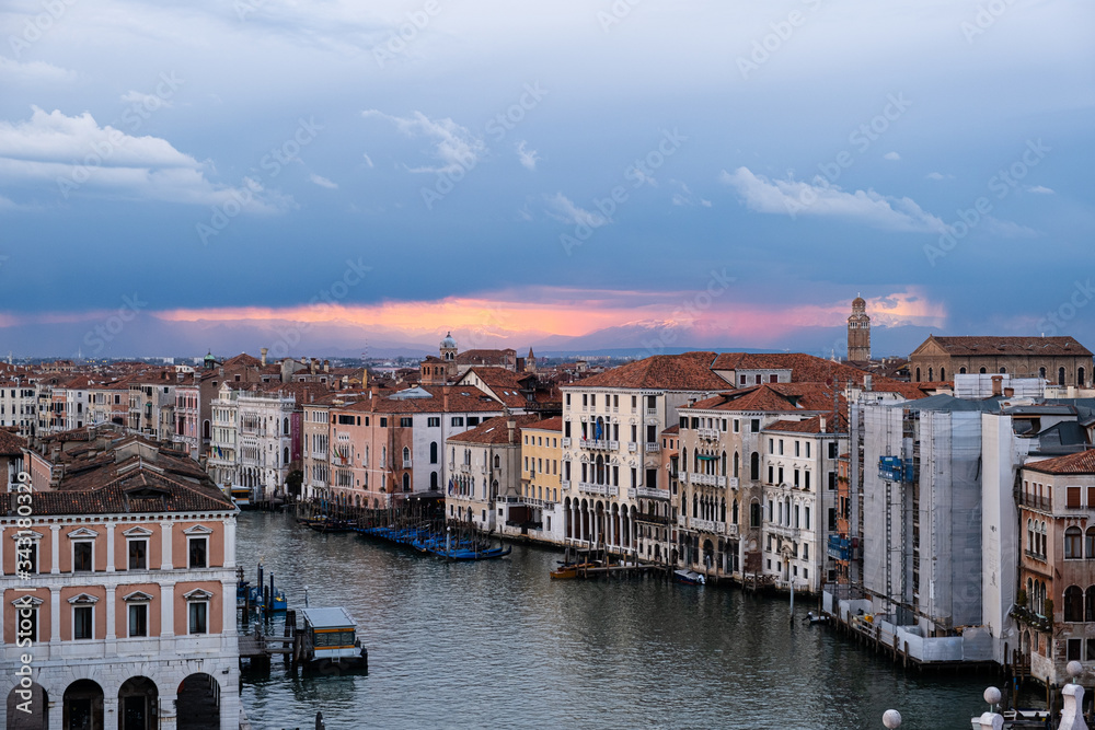 Canal grande di Venezia visto dall'alto