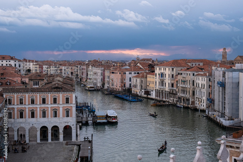 Canal grande di Venezia visto dall'alto