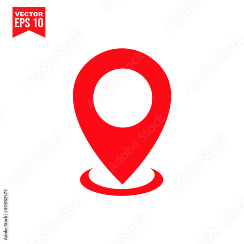 map pointer iconb symbol Flat vector illustration for graphic and web design.