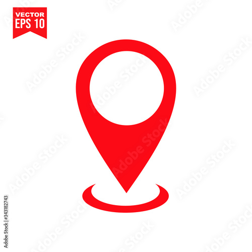 map pointer iconb symbol Flat vector illustration for graphic and web design.