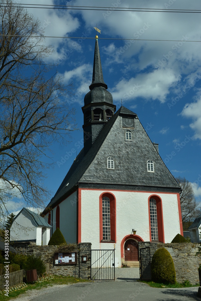 Fototapeta premium Landschaft im Erzgebirge