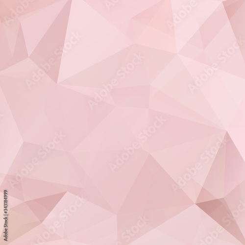 Background of geometric shapes. Pastel pink mosaic pattern. Vector EPS 10. Vector illustration