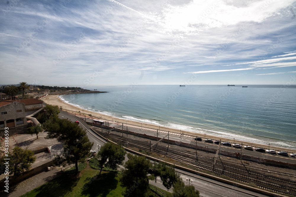 view of the sea from the pier