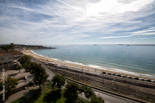 view of the sea from the pier