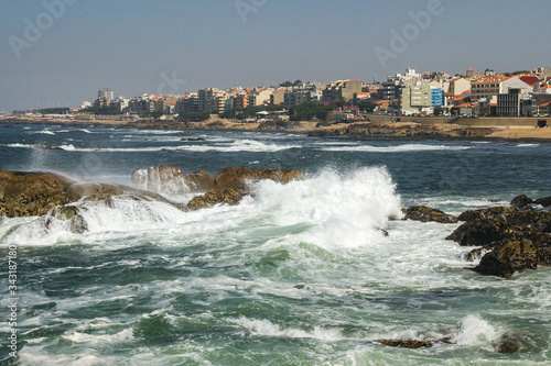 Coastline of Atlantic ocean.