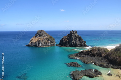 Two Brothers mountain in Fernando de Noronha