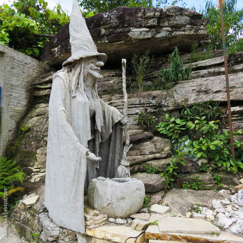 Old statue in  São Thomé, Brasil
