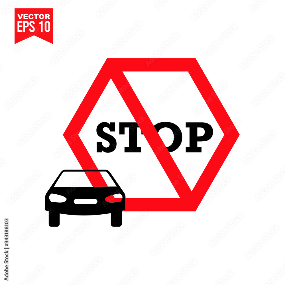 no parking sign symbol Flat vector illustration for graphic and web design. no parking sign symbol Flat vector illustration for graphic and web design.