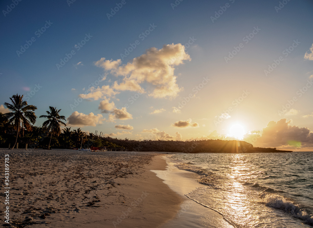 Playa Esmeralda at sunset, Holguin Province, Cuba