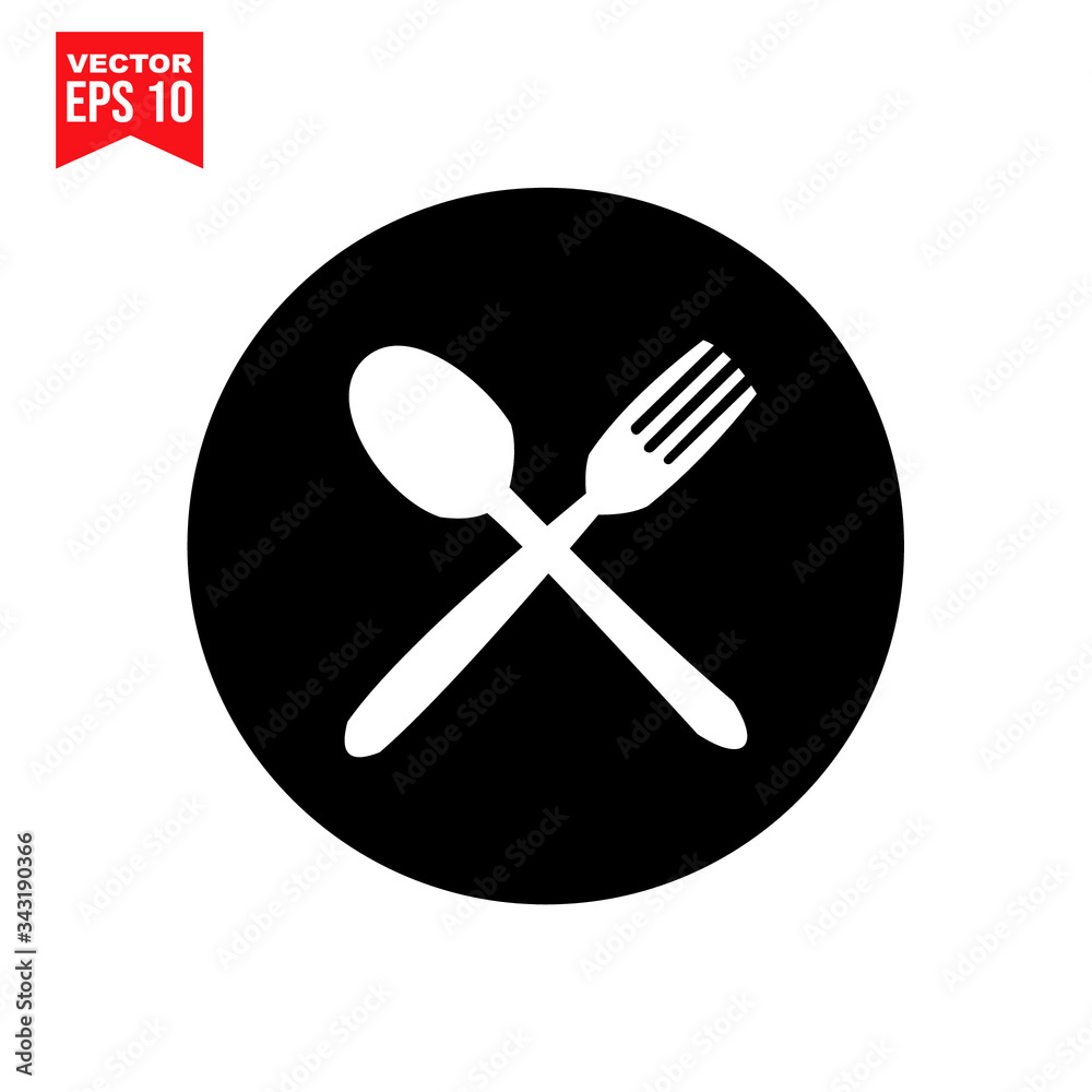 fork and spoon icon symbol Flat vector illustration for graphic and web design. fork and spoon icon symbol Flat vector illustration for graphic and web design.