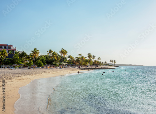 Bild auf Leinwand Playa Bani, Guardalavaca, Holguin Province, Cuba