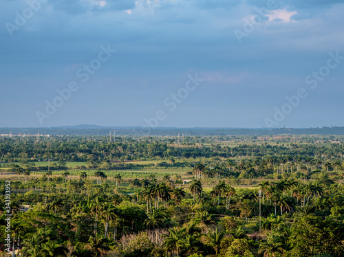 Landscape seen from Loma del Capiro, Santa Clara, Villa Clara Province, Cuba